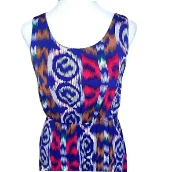 Felicity & Coco High Low Printed Maxi Dress M - Picture 3 of 11